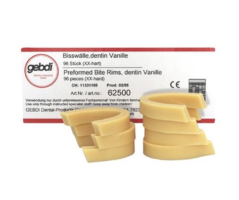 GEBDI WAX BITE RIMS DENTINE XX HARD/96