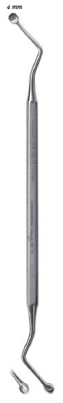 SURGICAL CURETTE ROUND 4MM