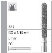 INTENSIV DIAMOND BUR 33 STANDARD (882-012) FG/6