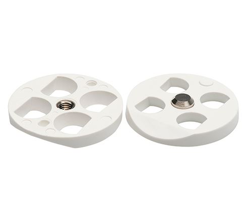 [AM217012] PLASTIC MOUNTING PLATE FOR ARTEX WHITE/2