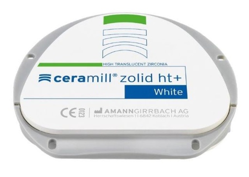 [AM766012] CERAMILL ZOLID HT+ WHITE 71X16MM