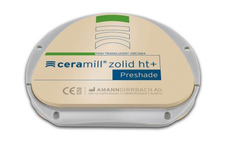 [AM766042] CERAMILL ZOLID HT+ PRESHADE A1 71X20MM
