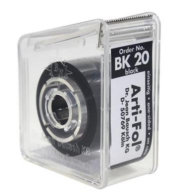 [BABK20]  ARTIFOL BLACK 1 SIDED 8UM 22MM WIDE /20M