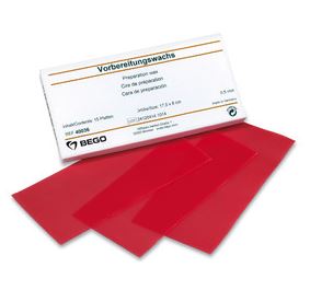 [BE40036] WAX 0.5MM RED PKT OF 15 SHEETS