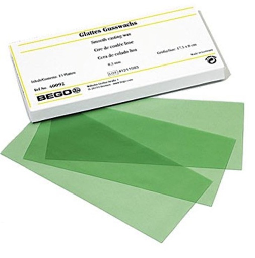 [BE40094] SMOOTH CASTING WAX 0.5MM PKT/15 SHEETS