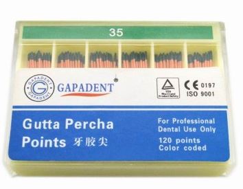 [GAGPT35] GUTTA PERCHA POINTS .04 TAPER 35 BOX/60