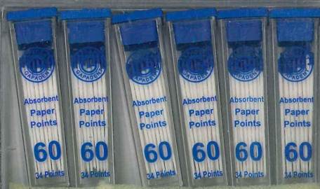 [GAPPV60] PAPER POINTS CC 60 VIAL/34