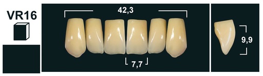 [GBVR16-D4U] VR16 D4 UPPER ANTERIOR TRIBOS TEETH