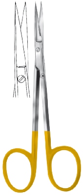 [HMHSB30011] GOLD GUM SCISSORS CARBIDE STRAIGHT 115MM