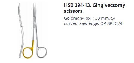 [HMHSB39413] GOLDMAN FOX SCISSORS SUPER CUT "S" SHAPE 130MM
