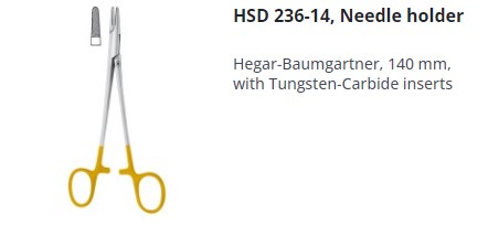 [HMHSD23614] NEEDLE HOLDER HEGAR BAUM TC 140MM
