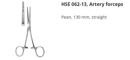 [HMHSE06213] ARTERY FORCEPS PEAN STRAIGHT 130MM