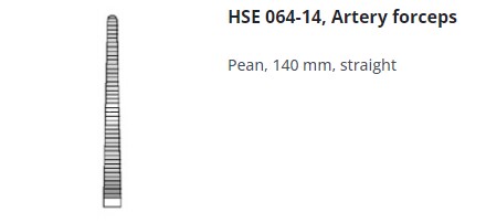 [HMHSE06414] ARTERY FORCEPS PEAN STRAIGHT 140MM