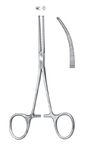 [HMHSE08314] ARTERY FORCEPS KOCHER CURVED FINE 140MM