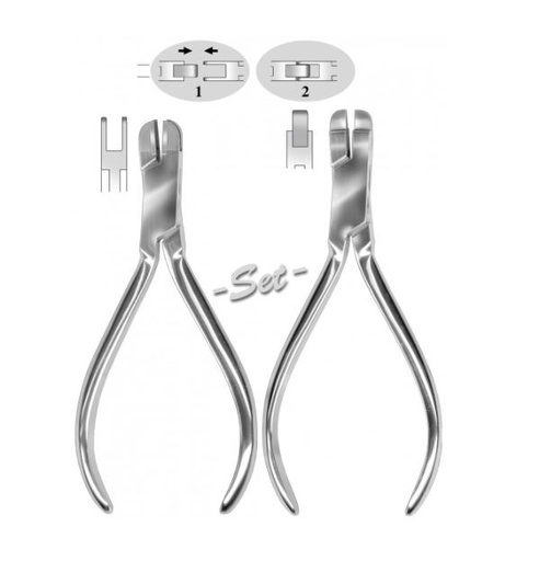 [HMHSL424713] PLIERS ORTHODONTIC TORQUING A & B 130MM