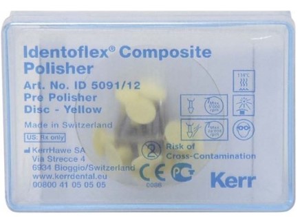 [ID5091] POLISHER YELLOW DISC PKT 12