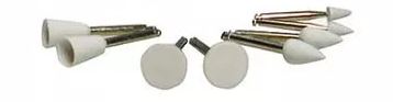 [ID5461] POLISHER WHITE MINI POINT PKT 12