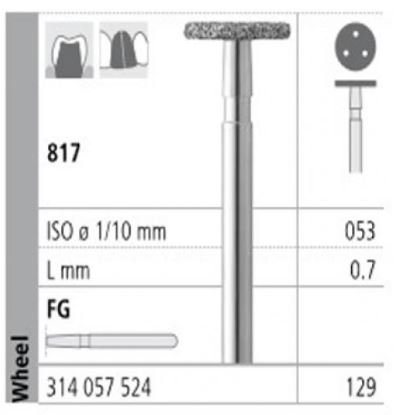 [IT129F] INTENSIV DIAMOND BUR 129 STD (817-053) FG/6