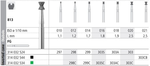 [IT303SF] INTENSIV DIAMOND BUR 303S STD (813-016) FG/6