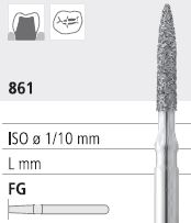 [ITB3F] INTENSIV DIAMOND BUR B3 FINE (861-010) FG/6