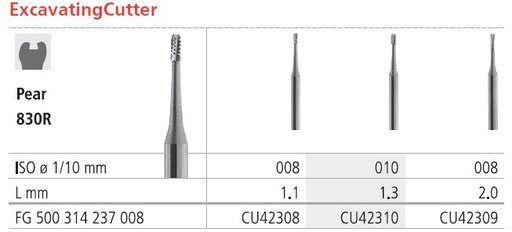 [ITC42310] INTENSIV CARBIDE CROWNCUTTER 010 FG /6