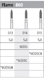 [ITM205F] INTENSIV DIAMOND BUR 205 MINI STD (806-014) FG/6