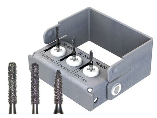 [ITZRSET035A] INTENSIV ZIRCONIA BUR SIZE 014 SET OF 3