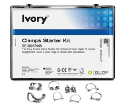 [IV50057968]  IVORY RUBBER DAM CLAMP STARTER KIT