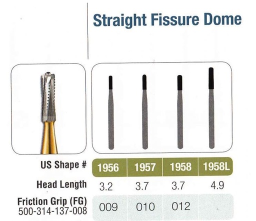[JE1958L5FGL] 1958L-5 FG JET CARBIDE ST FISS DOME /5