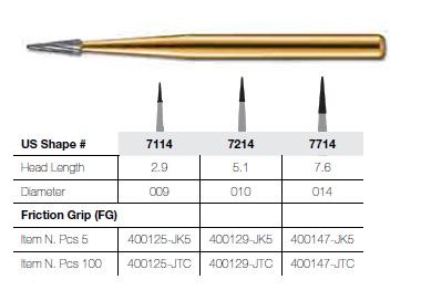 [JE72145FG] 7214-5 FG JET CARBIDE TAPER TRIM 010/5
