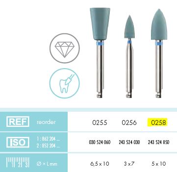 [KE0258012] ZIRCOVIS DIAMOND POLISHER POINT MED/12