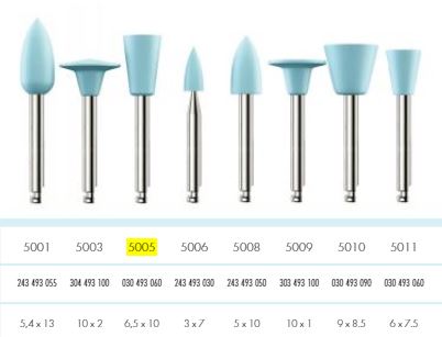[KE5005012] COMPOSITE POLISHER BLUE LONG CUP PKT 12