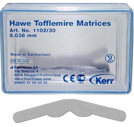 [KR110230] TOFFLEMIRE MATRICES NO.2 0.038MM PKT 30