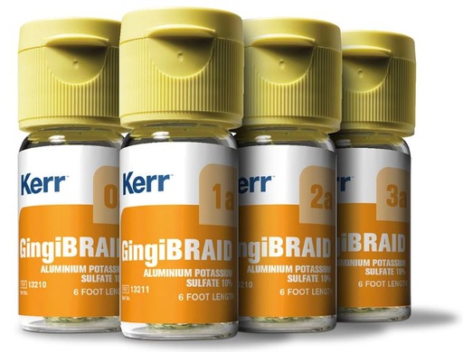 [KR13212] GINGIBRAID CORD ALUM POT SULPH YELLOW 2A