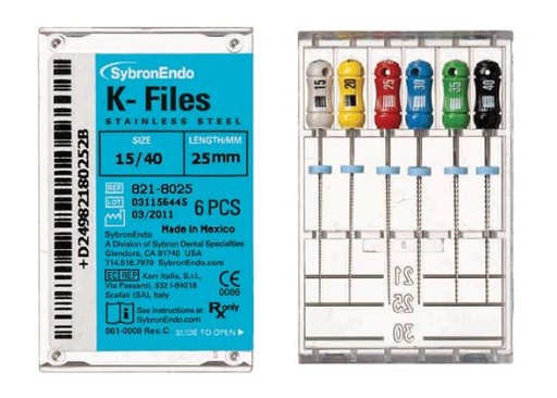 [KR6064] KFILES 25MM SIZE 20 YELLOW PKT 6