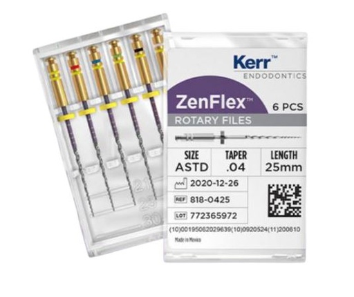 [KR8181507] .50/.04/25MM  ZENFLEX - ROTARY FILE / 6
