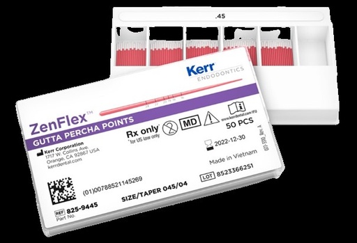 [KR8259445] ZENFLEX PRE‐TIP GP .04/.45 TAPER – 50PK