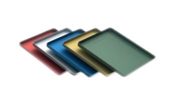 [LAQ16BL] ALUMINIUM TRAY STD BLUE 28.5 X 18.5CM
