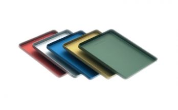[LAQ17RE] ALUMINIUM TRAY MINI RED 18.5 X 14CM