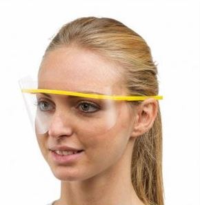[LAR56B] GLASSES FRAME BLUE WITH 30 EYE SHIELDS