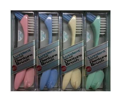 [LU413] DENTURE BRUSH MEDIUM PASTEL 413  PKT 12