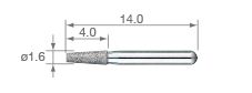 [NKY1002021] NSK PC5FF PICO BUR XFINE GRIT /3