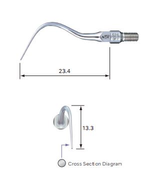 [NKZ252443] NSK AIR SCALER TIP PERIO TIP S21L