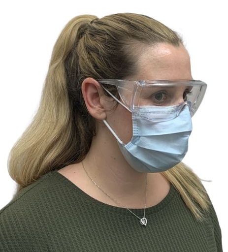 [RA147R] SAFETY GLASSES CLEAR WITH SIDE SHIELDS