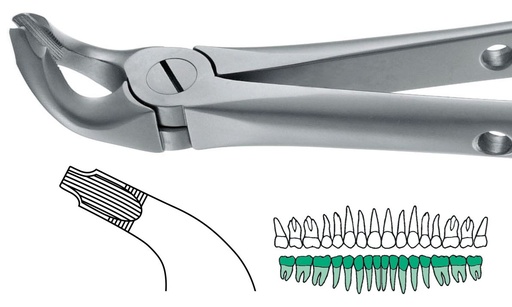 [SAATRAU8] ATRAULUX LOWER ATRAUMATIC FORCEP 8