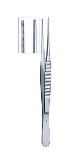 [SADEBAKEYSTR] ATRAUMATIC TISSUE FORCEPS STRAIGHT 16CM