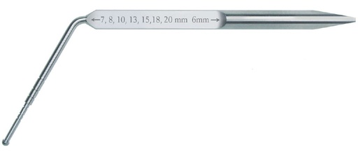 [SADEPTHBALLT] TITANIUM IMPLANT DEPTH GAUGE - BALL TIP