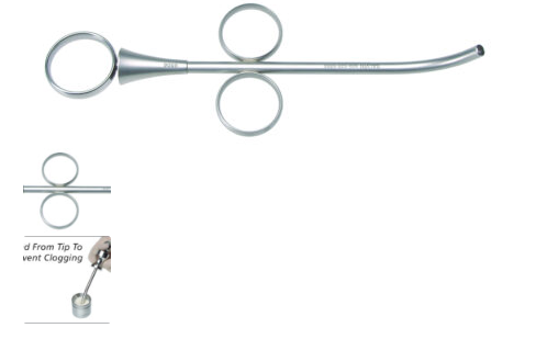 [SAGRAFTSYR3.5] RING HANDLE GRAFT SYRINGE 3.5MM CURVED
