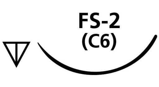 [SAL559B] SUTURE CHROMIC GUT 4/0 FS2 NEEDLE /12