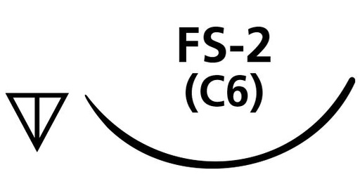 [SAL591B] SUTURE PLAIN GUT 4/0 FS2 NEEDLE /12